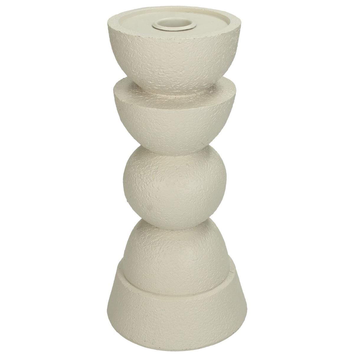 Candle Holder Ornaments Polyresin Ivory 11x11x23cm