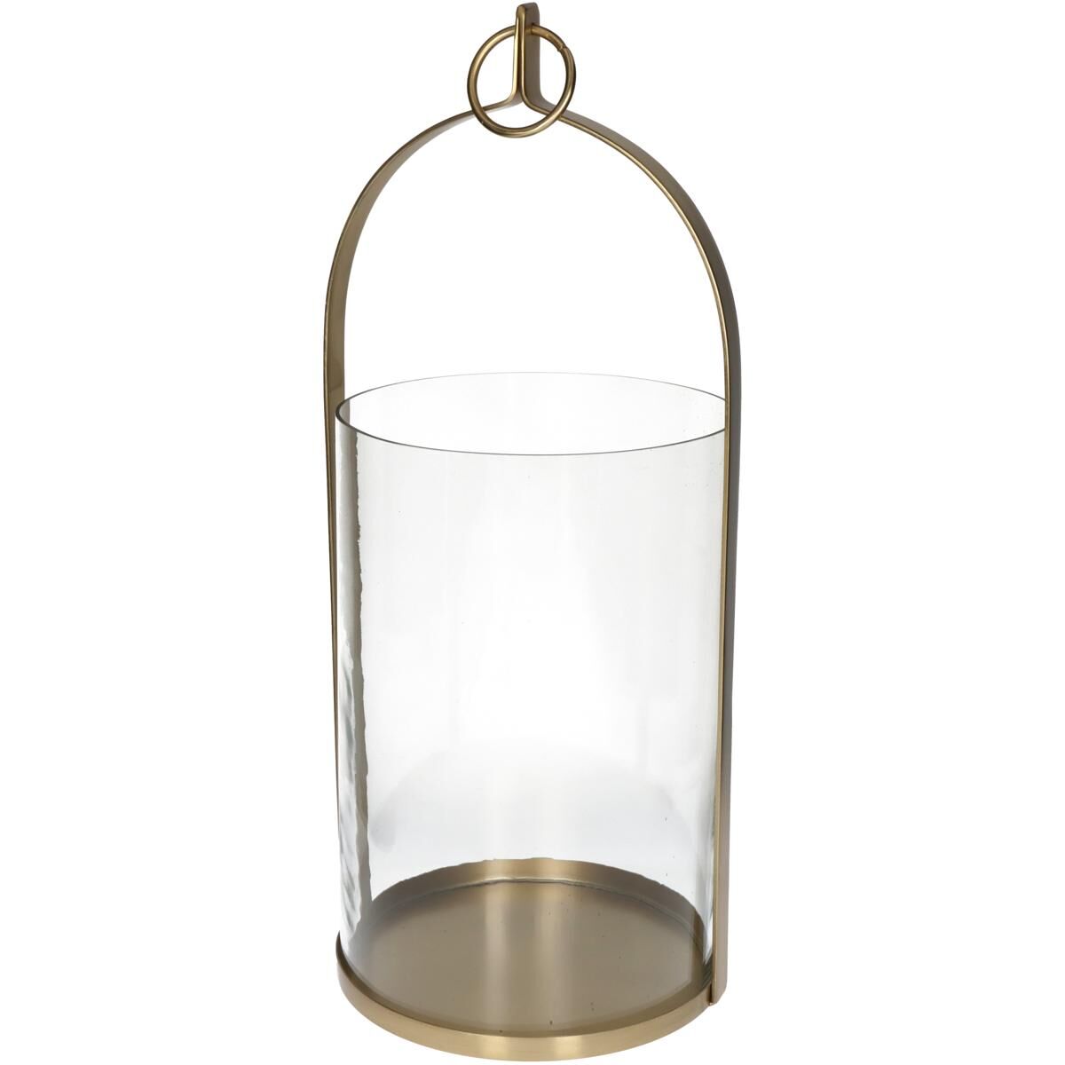 Lantern Iron Gold 21x20x49cm