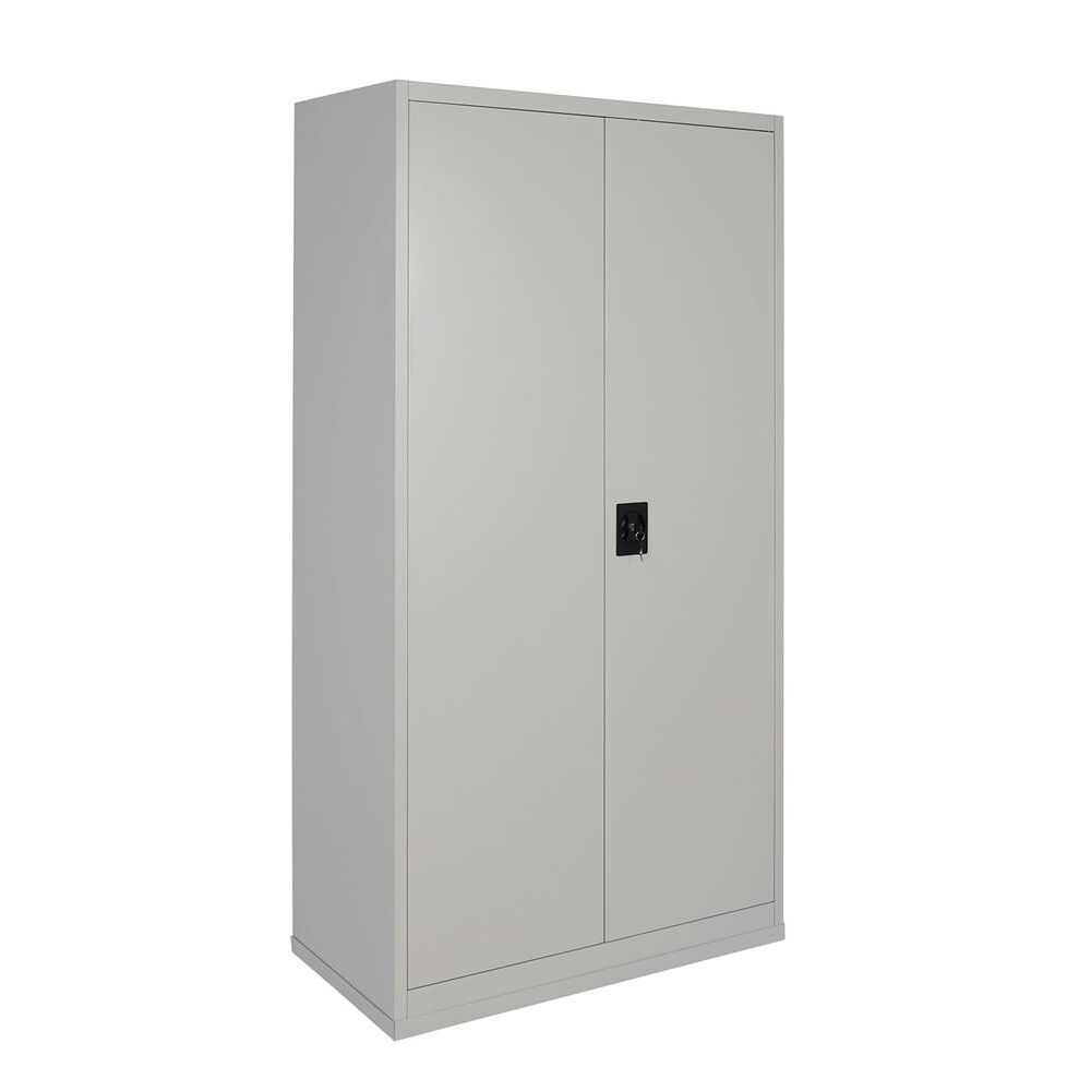 DWALIN Cabinet Light Gray Metal 90x45x180cm