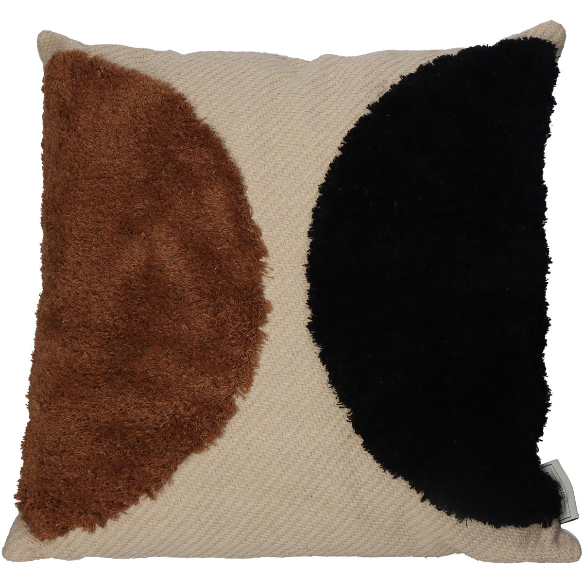 Cushion Cotton Brown 45x45cm