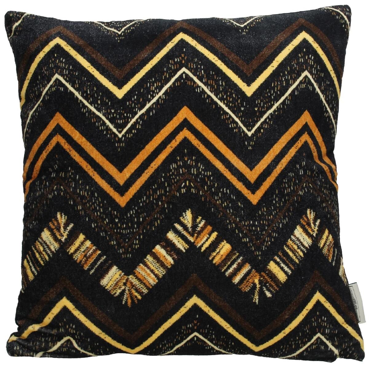 Cushion Tribal Velvet Brown 45x45cm