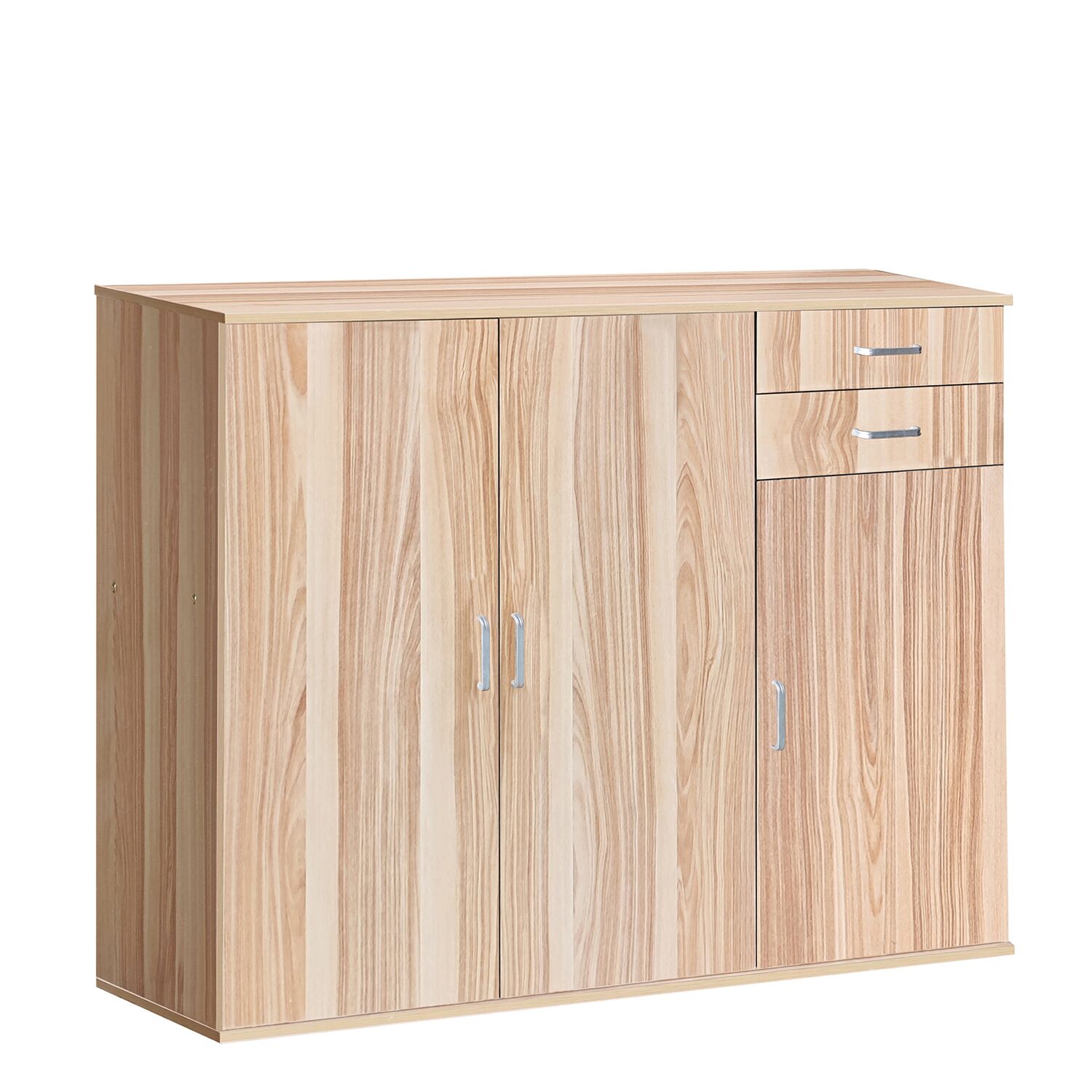 MARIE Shoe Cabinet Natural Chipboard/Melamine 120x33x100cm
