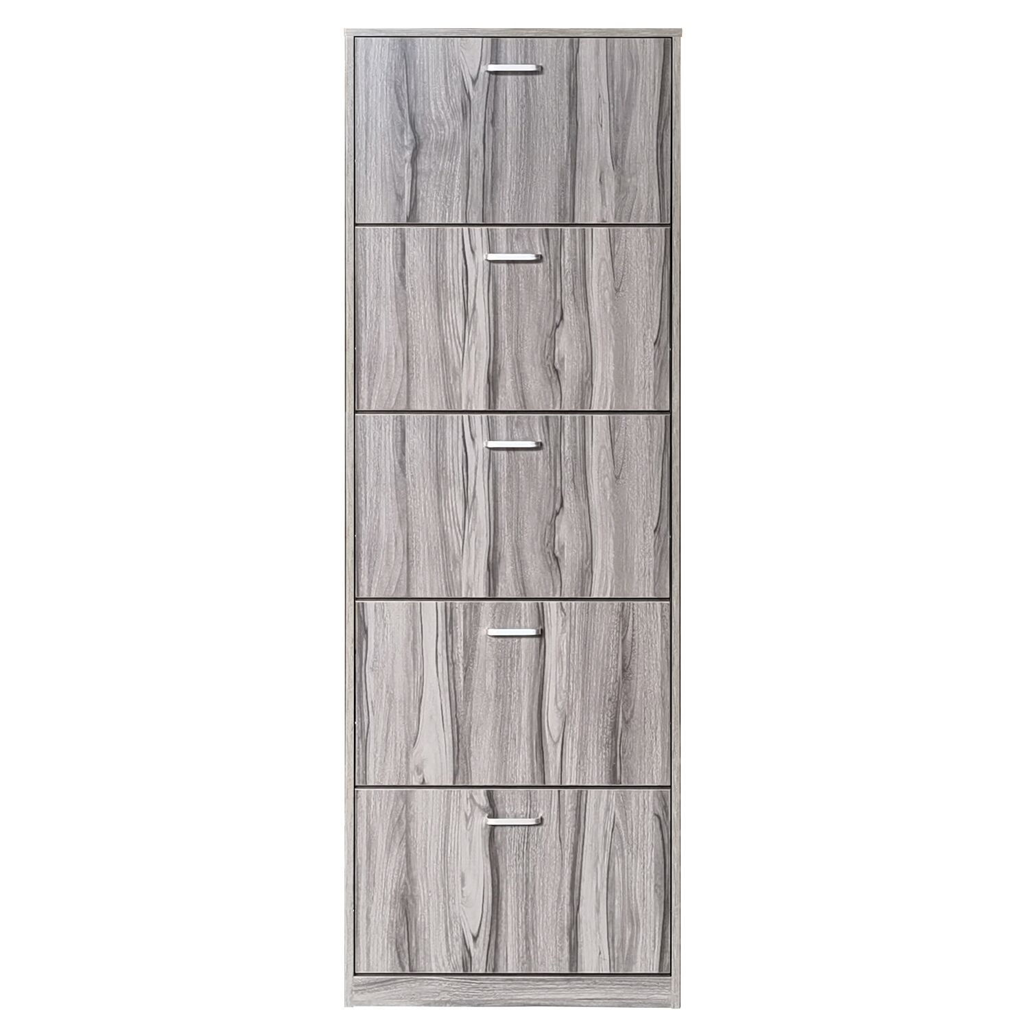 GYDA Shoe Cabinet Dark Gray Chipboard/Melamine 60x20x182.5cm