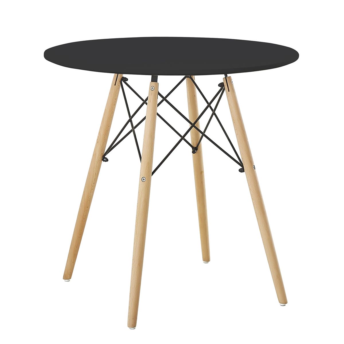 RAPTOR Table Black MDF / Wood Φ70x74cm
