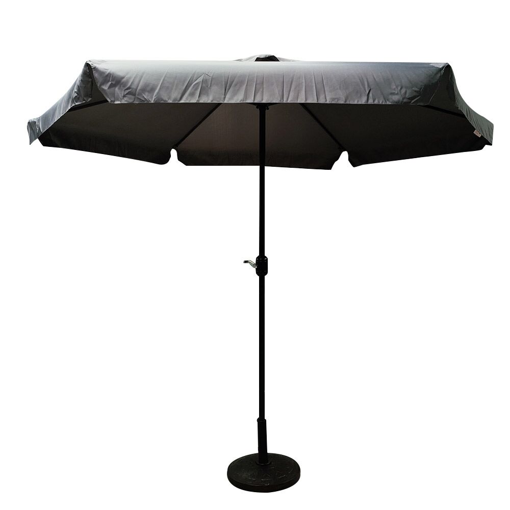 SVETI Garden Umbrella Grey/Black Aluminum/Fabric D3x2.45m