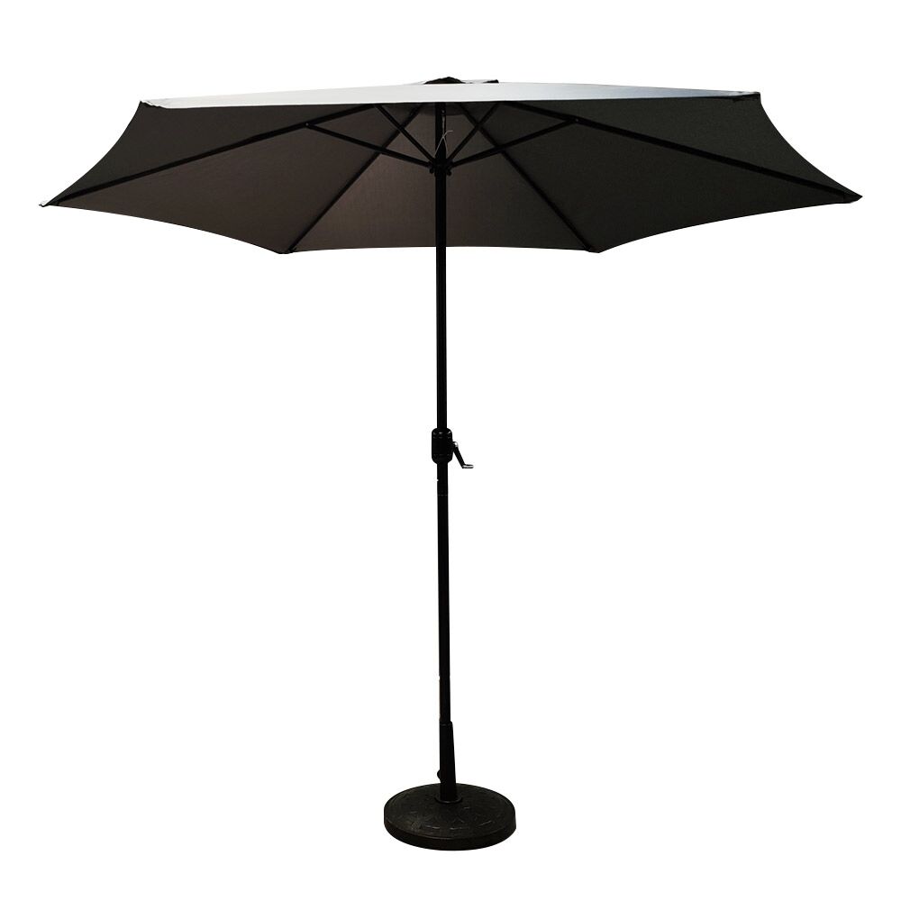 SAMOA Garden Umbrella Grey/Black Aluminium/Fabric D3x2.45m