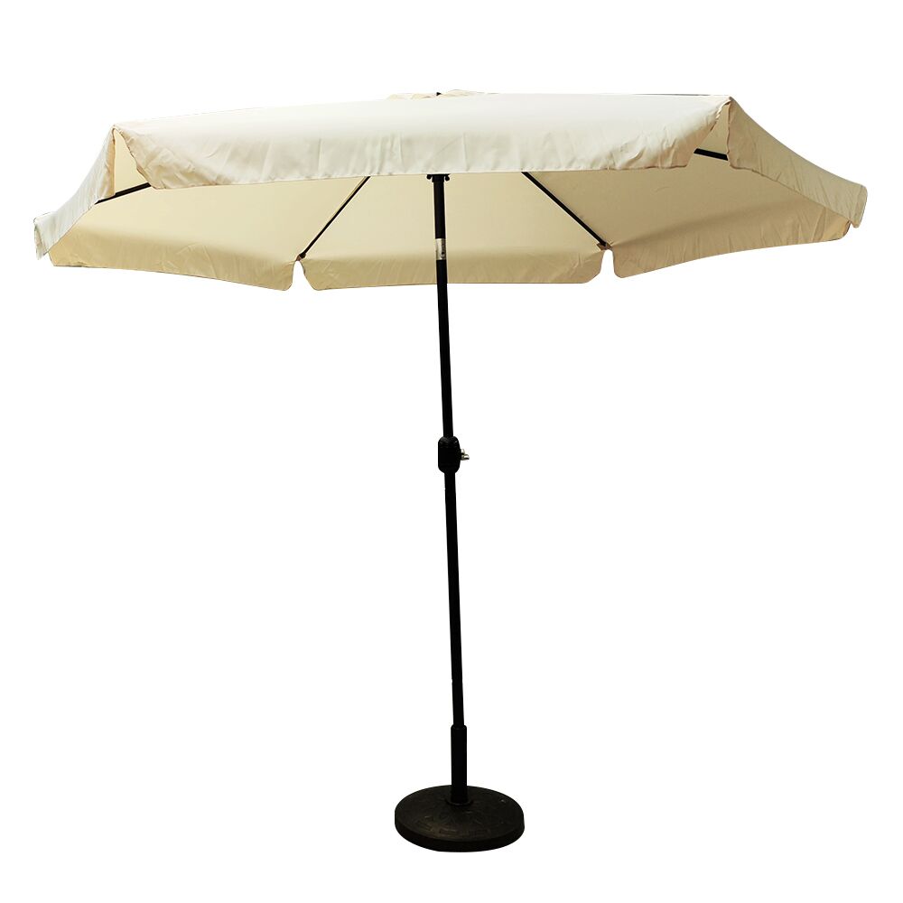 ANAMI Garden Umbrella Beige/Black Aluminum/Fabric D3x2.45m
