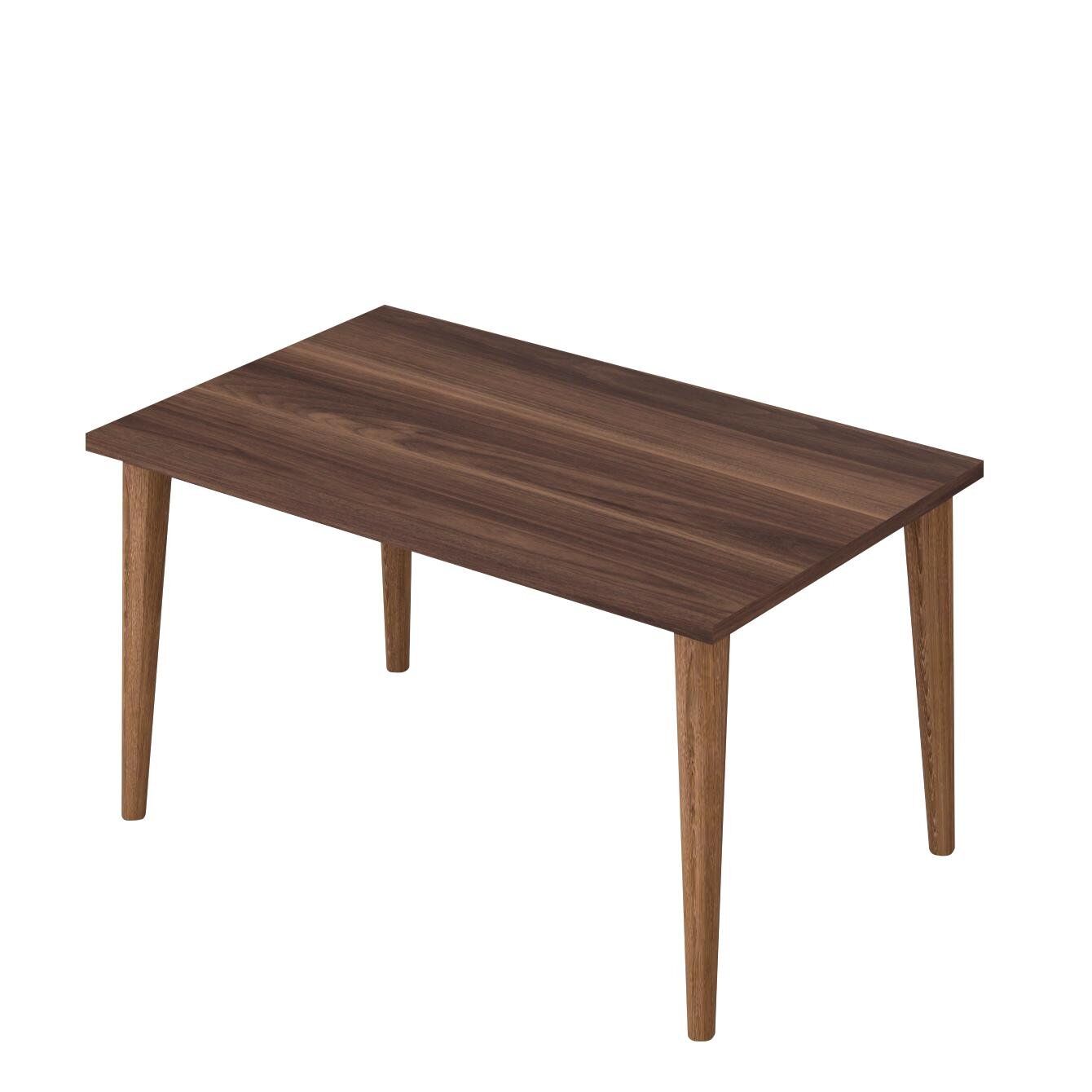 AMALUR Coffee Table Walnut Chipboard/Wood 40x72x45cm