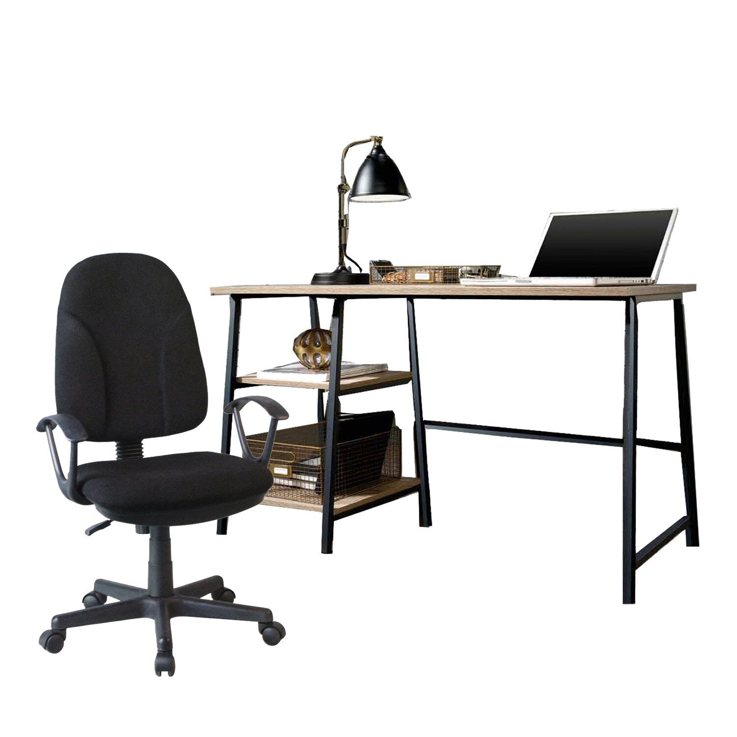 Office Set Desk + Chair LUNARIA/ΜΕΤΩΠΗ 2Pcs