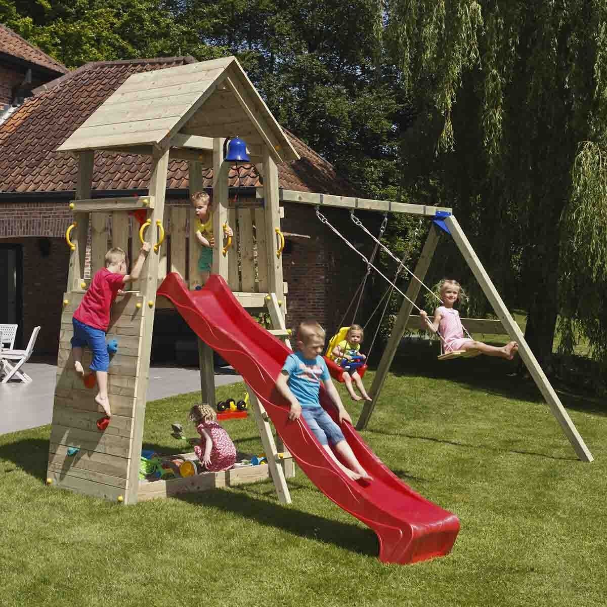 Belvedere Tower with swing Belvedere Tower - slide height 150cm &amp swing module