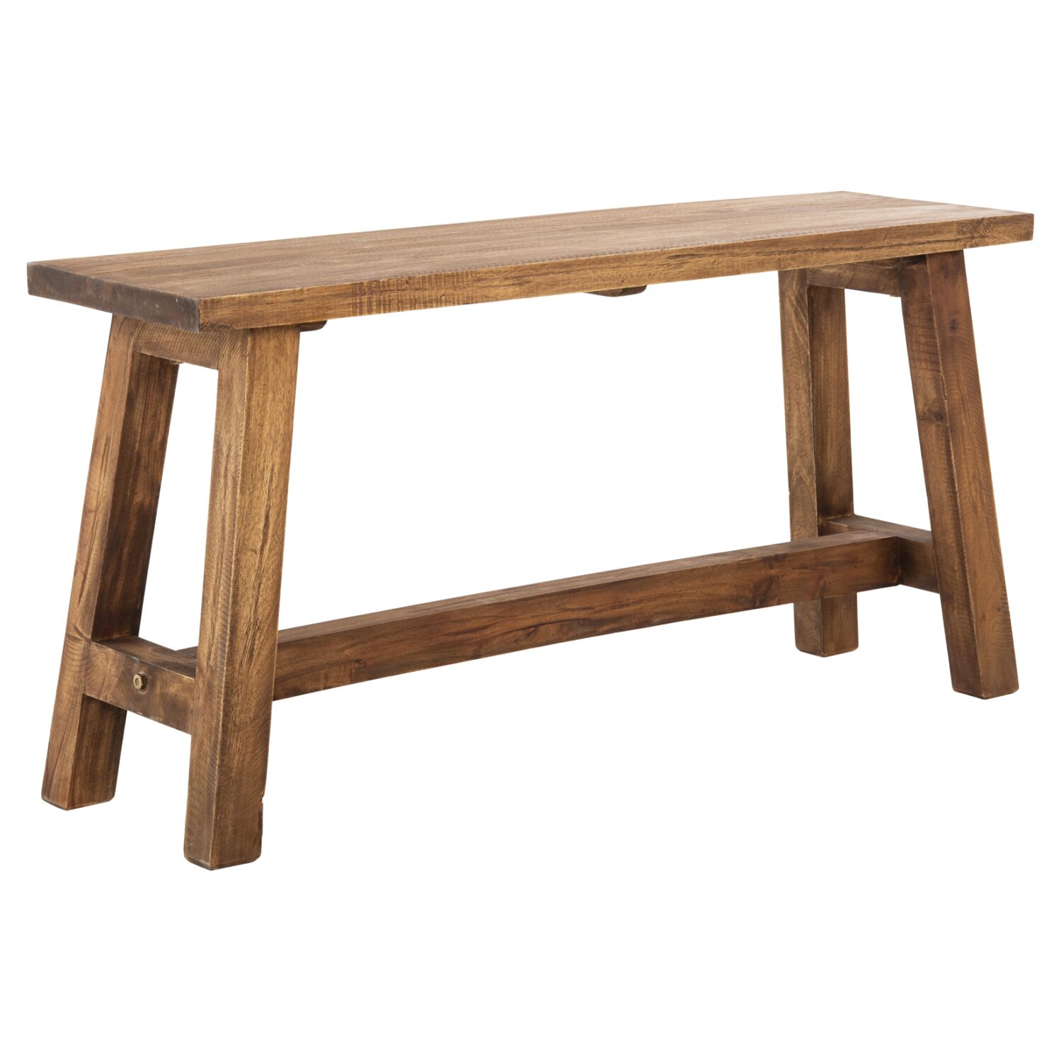 SIDE TABLE RANCH HM9752 MAHOGANY WOOD IN NATURAL COLOR 90x25x45Hcm.