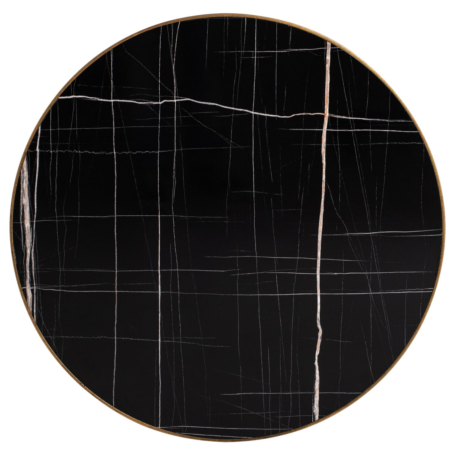 epifaneia trapezioy kapaki stroggyli hpl TABLETOP (CASING) ROUND HM11699.66 HPL IN BLACK MARBLE COLOR 5175 12mm Φ65