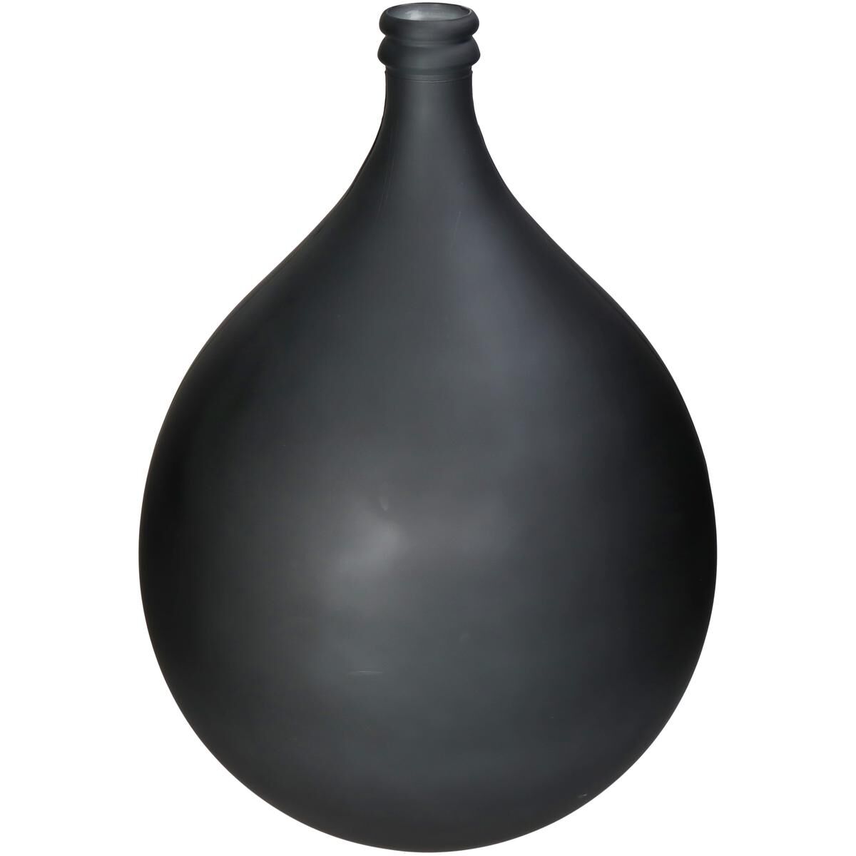 Vase Grey Recycled Glass 40x40x56cm