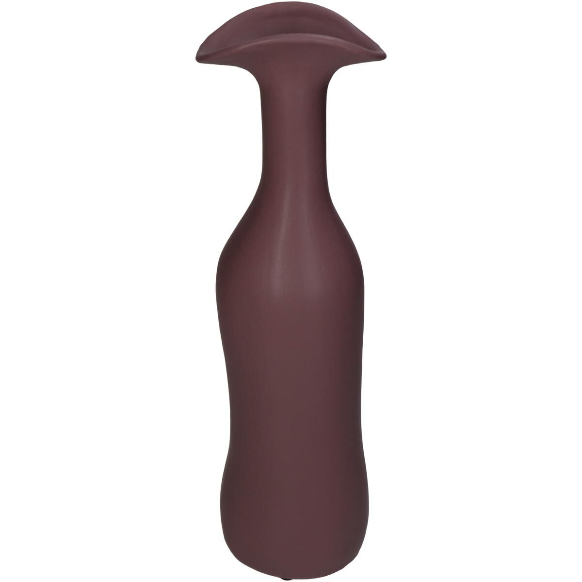 Vase Organic Fine Earthenware Purple 10x7x33cm