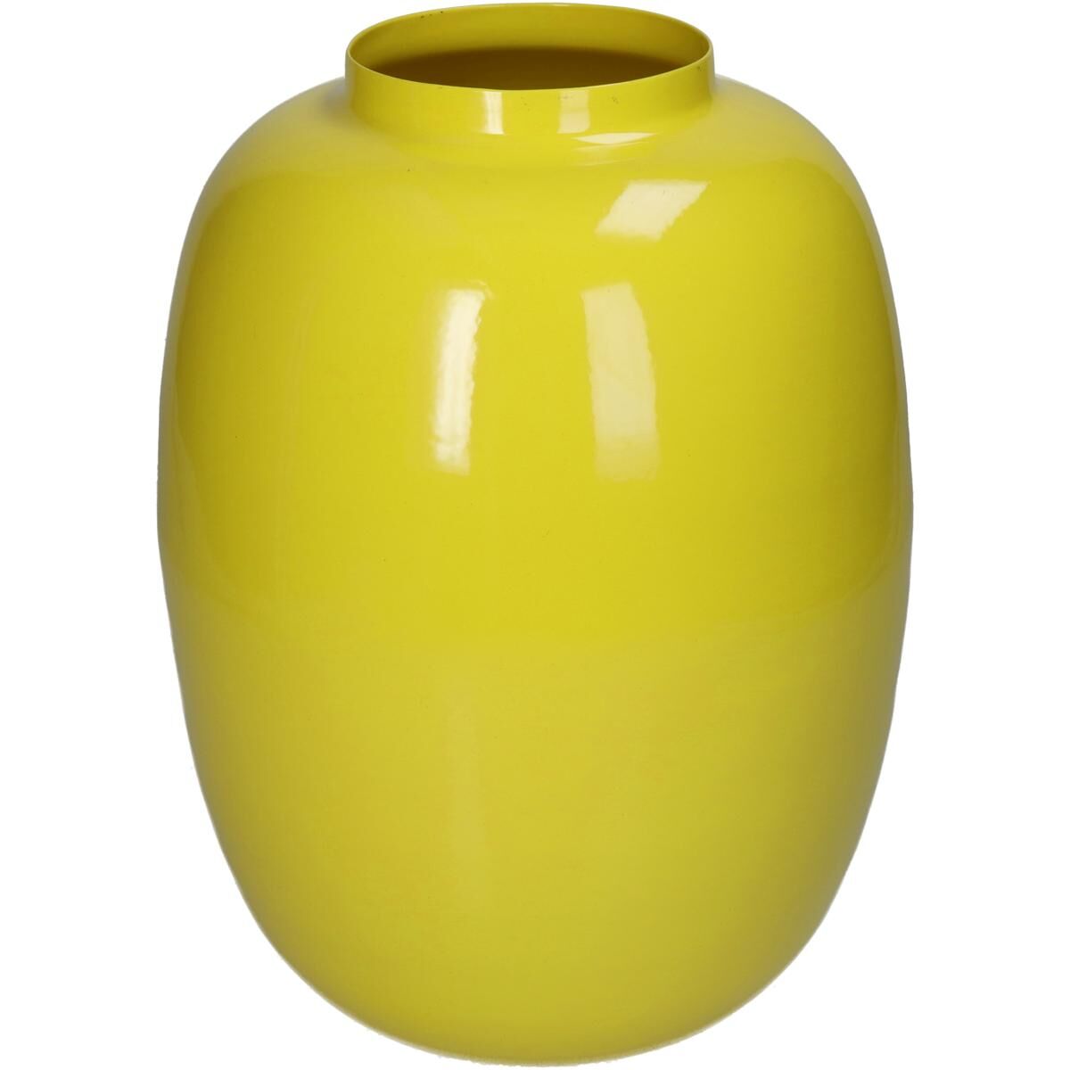 Vase Iron Yellow 17x17x24.5cm