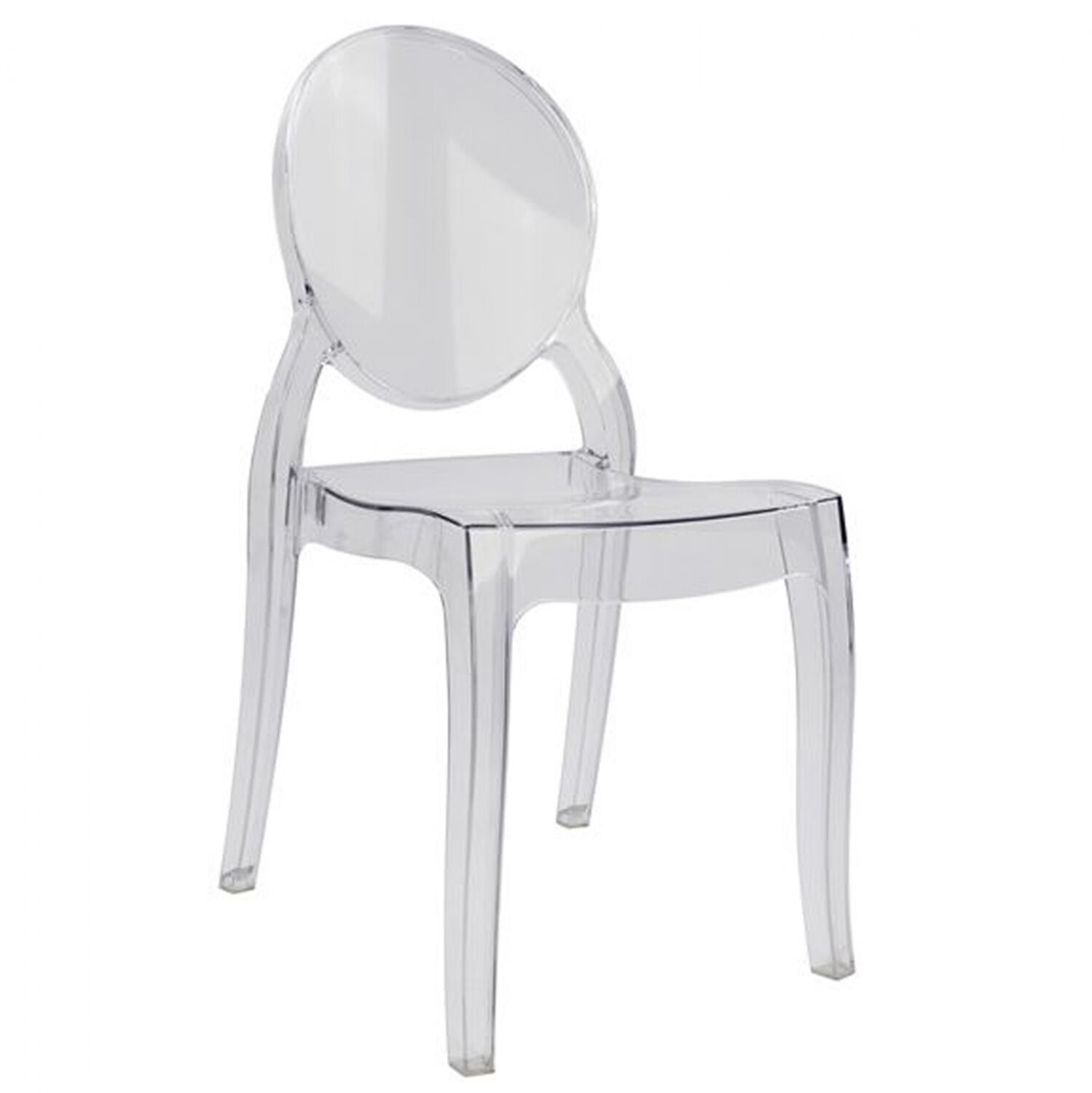 Chair acrylic clear Aramis HM0170 42,5x52x89,5 cm