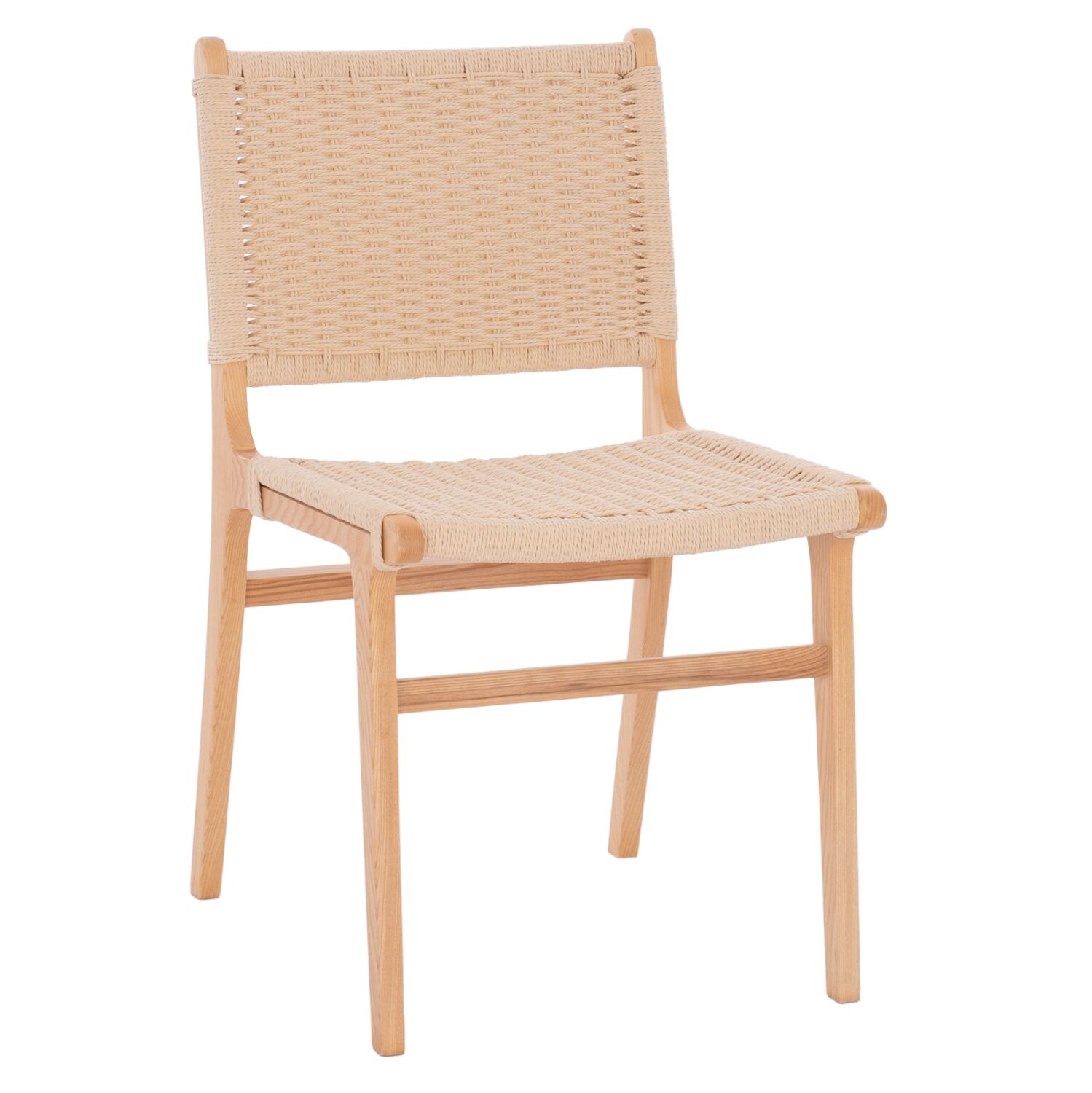 CHAIR HM9330.01 IGNACIO RUBBERWOOD KNITTED NATURAL ROPE 50X60X87H