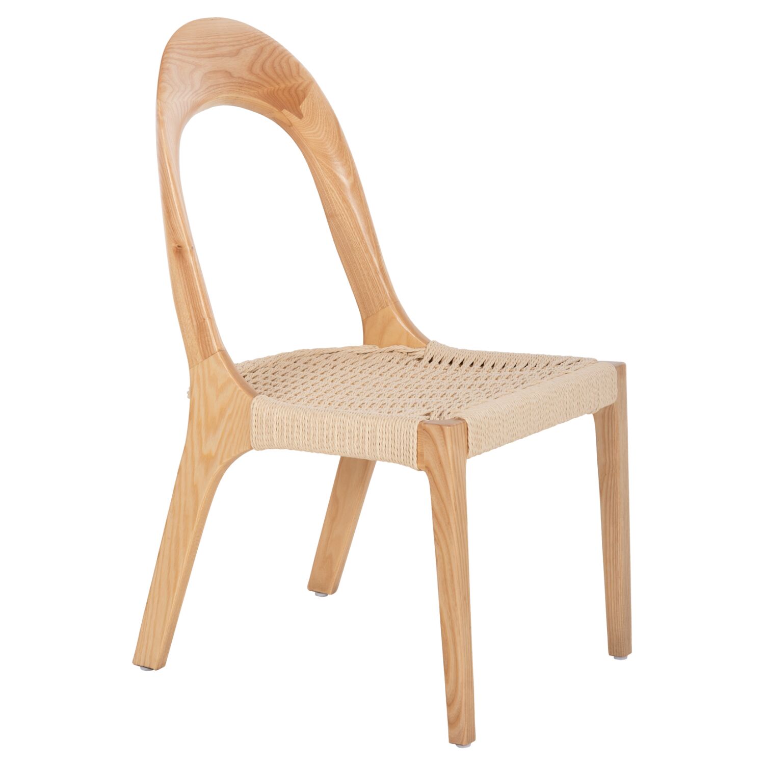 CHAIR HM9876 ASHWOOD AND PAPER ROPE 47x52x86,5Hcm.