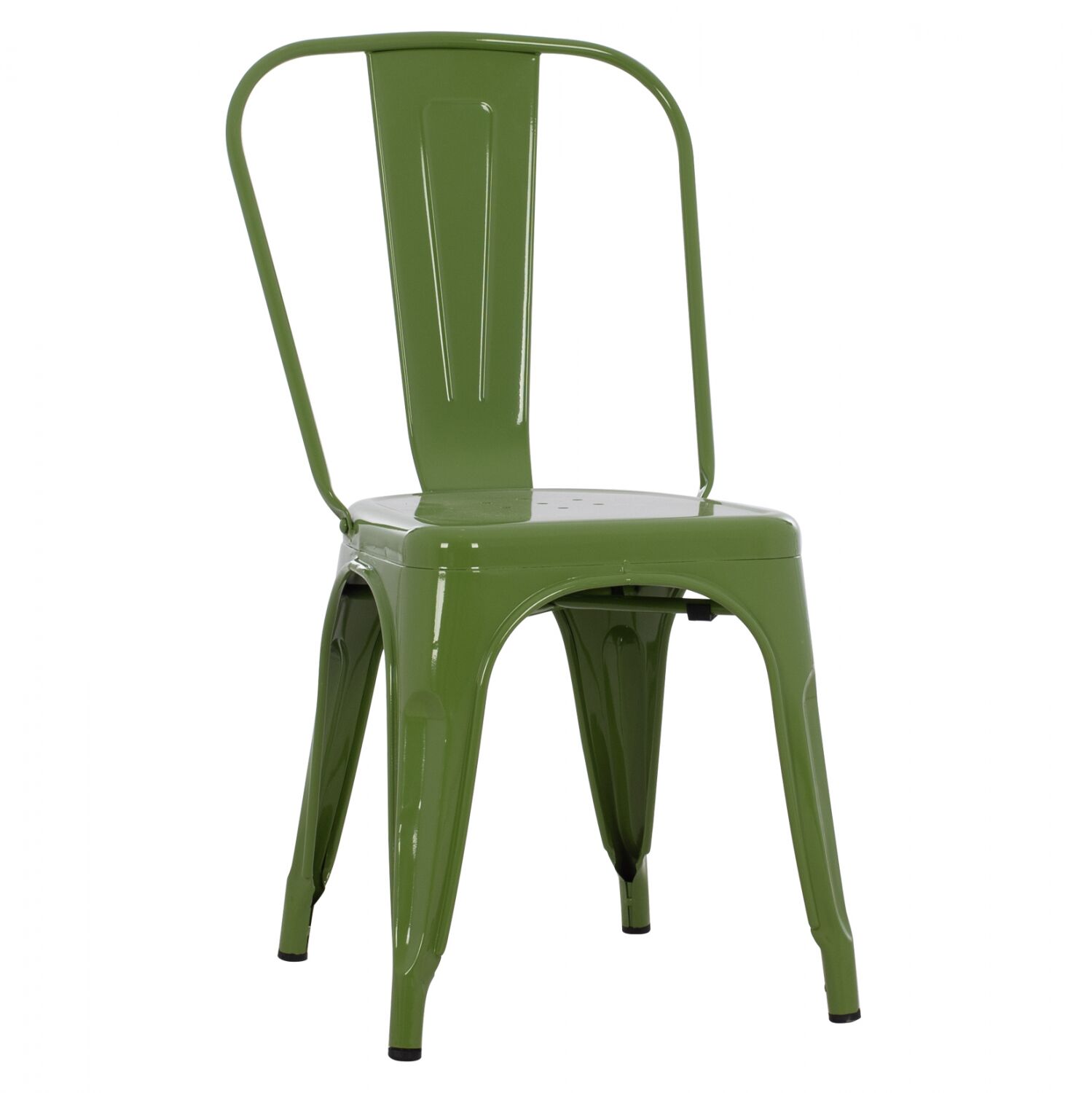 DINING CHAIR MELITA HM8641.13 METAL IN LIGHT OLIVE GREEN COLOR 43x50x82Hcm.