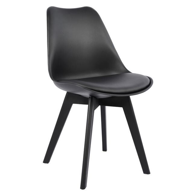 Chair Vegas HM0033.32 POLYPROPYLENE-PU-BLACK 47,5x55x82 cm