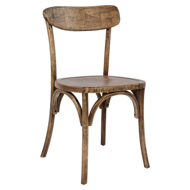 Wooden chair Antique natural HM0179.01 with wooden seat 49x47,5x85,5 cm