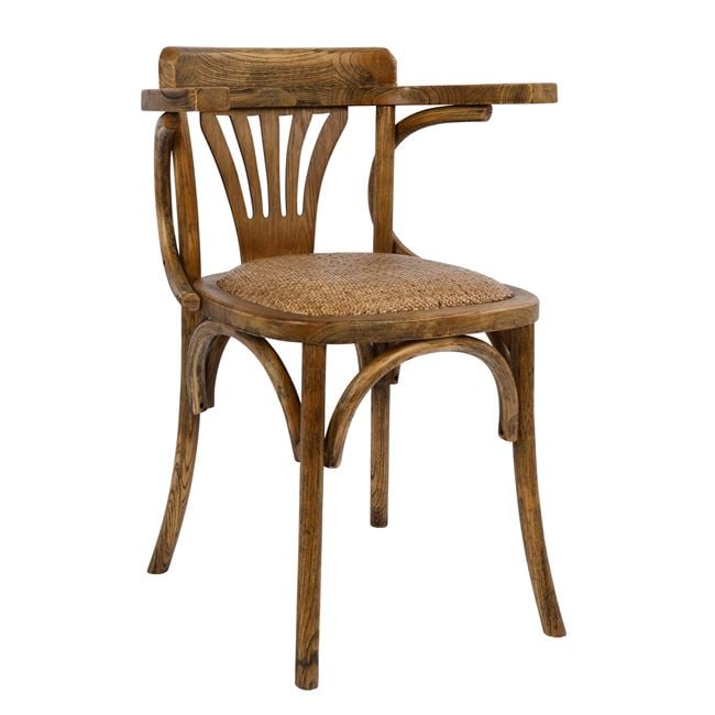 Wooden chair Vienna Type Antique natural HM0180.01 with mat 58,5x49,5x77 cm
