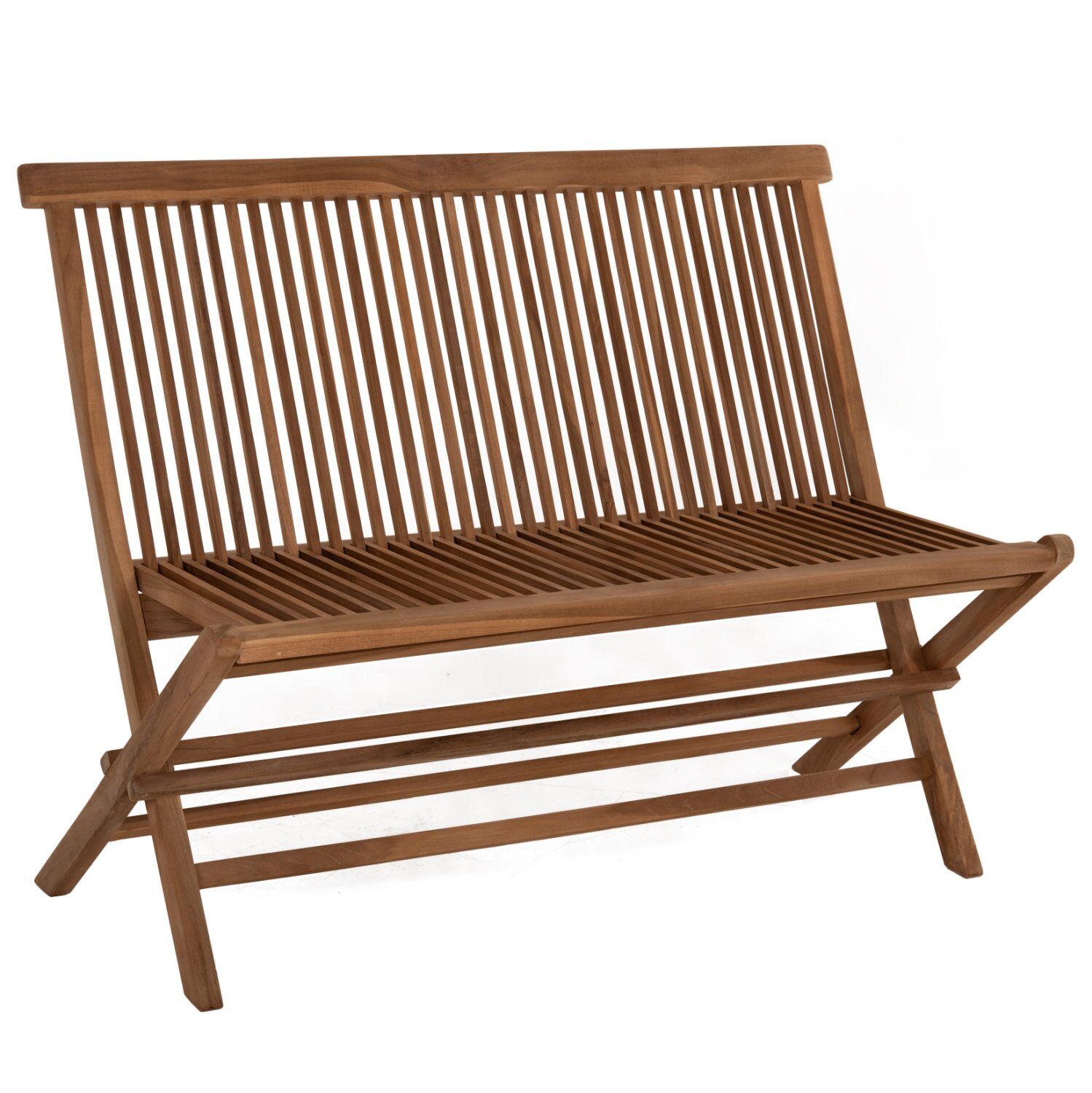 BENCH KENDALL HM9541 FOLDABLE MADE OF TEAK WOOD IN NATURAL COLOR 120x62x89Hcm.