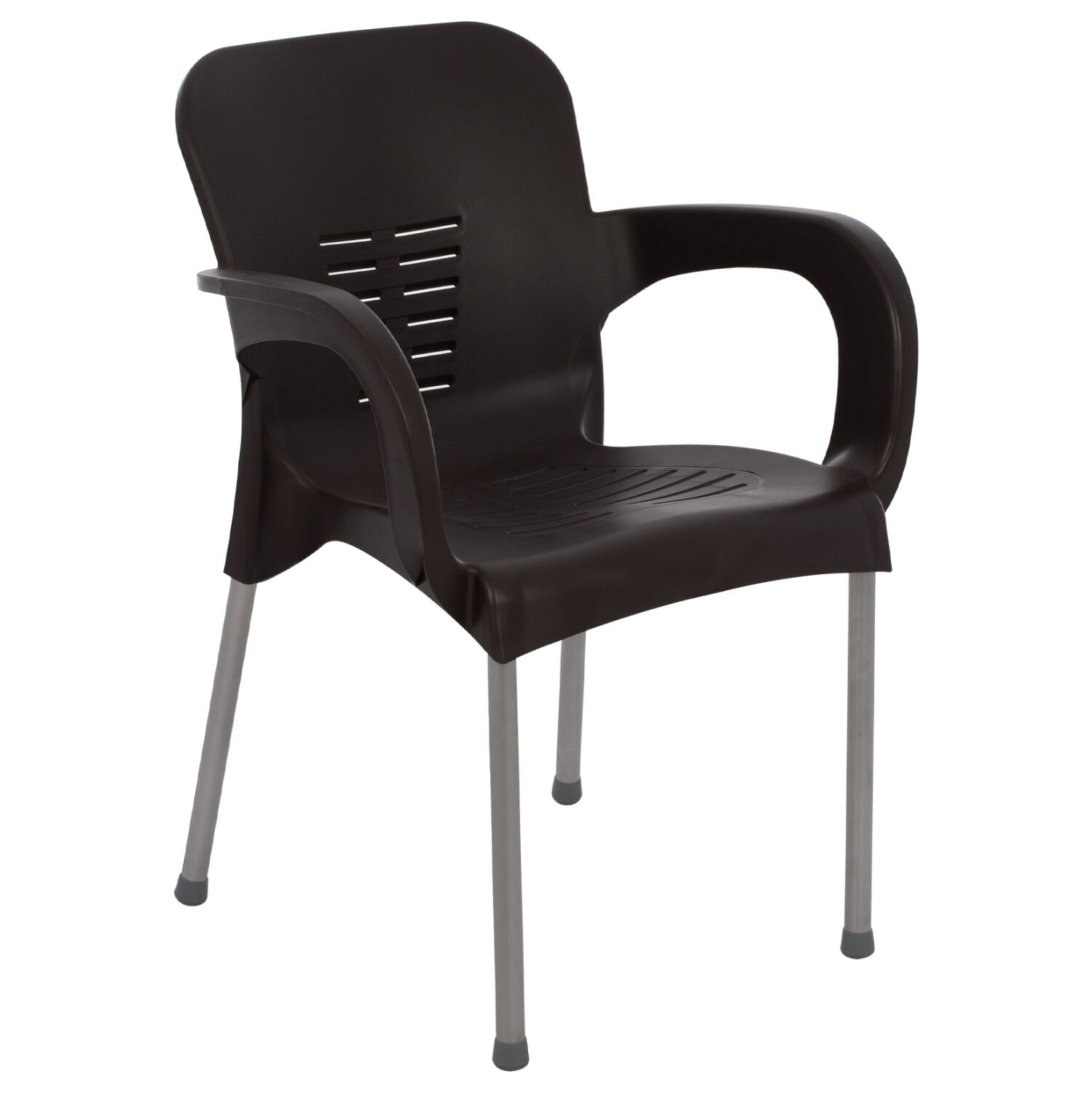 HM5592.13 RECYCLED 59x58x81cm, polypropylene chair, metal legs