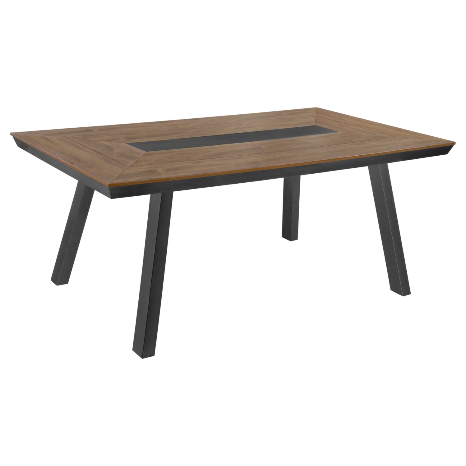 Aluminum Table with polywood 200x100 Grey HM5131.12