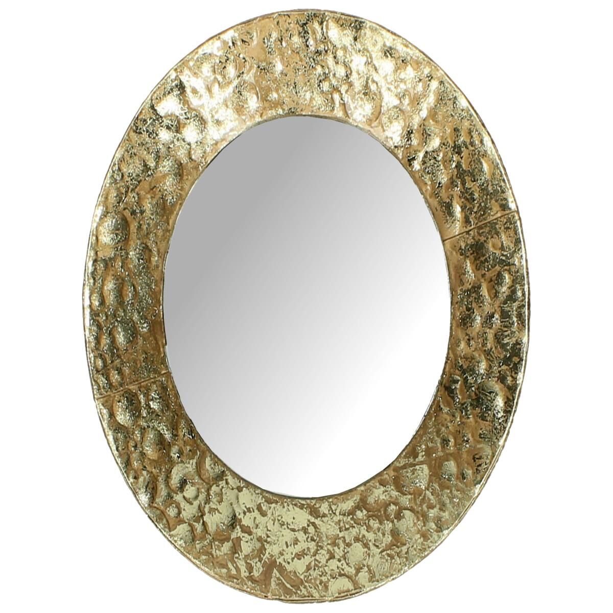 Mirror Metal Gold 21x3.5x21cm