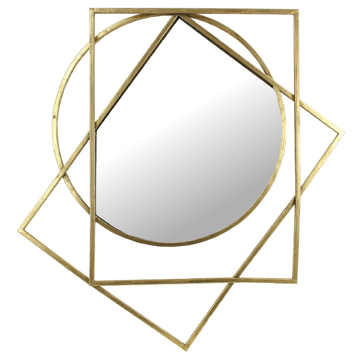 Mirror Metal Gold 63x3x73cm