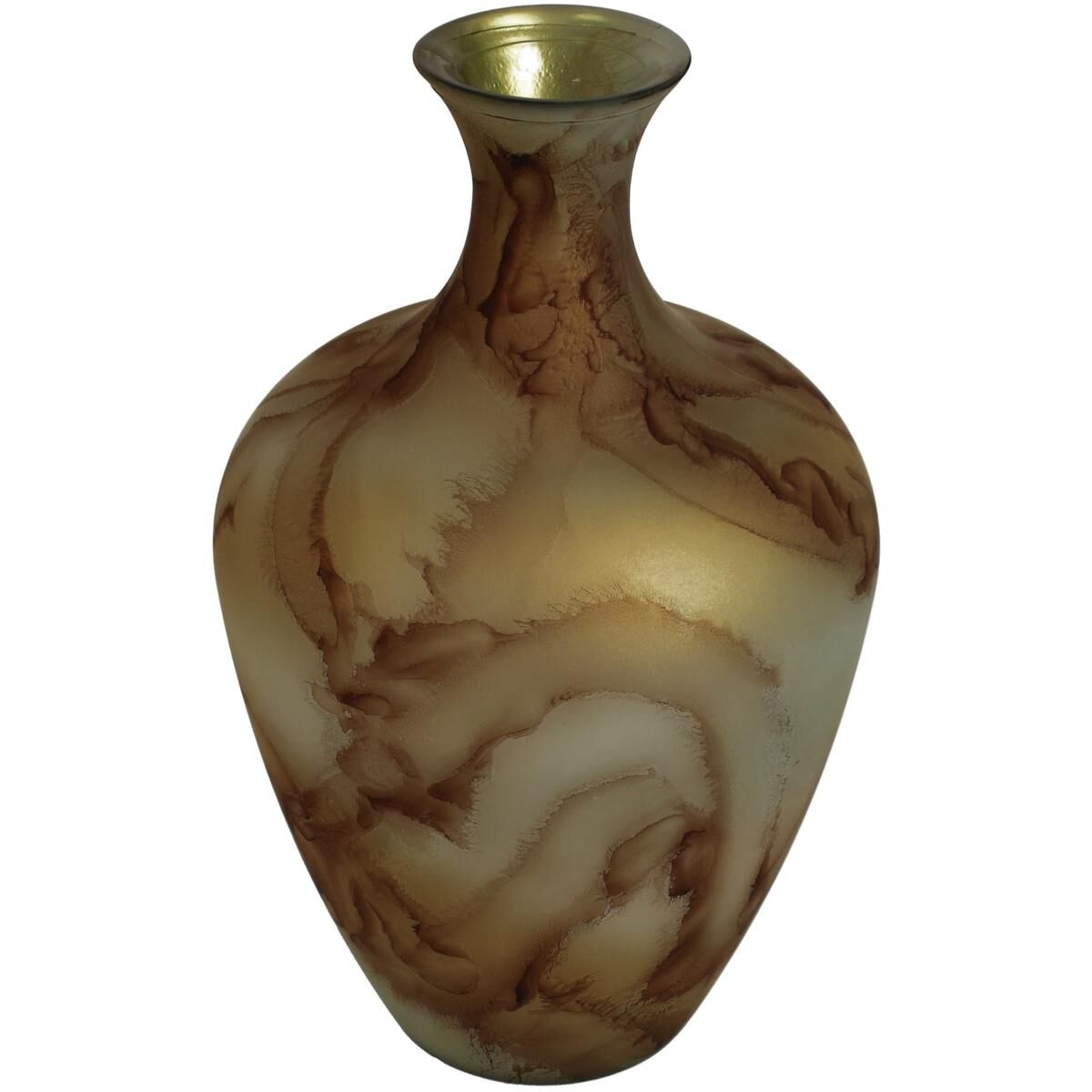 Vase Brown Recycled Glass 40x40x65cm