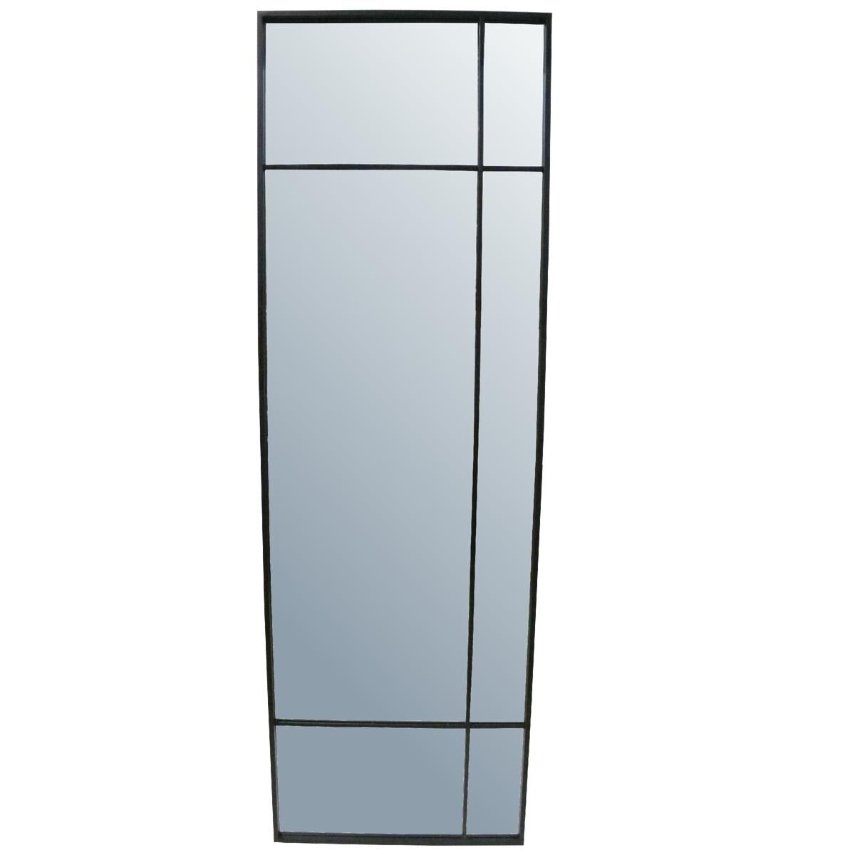 Mirror Metal Black 64.5x3x200cm