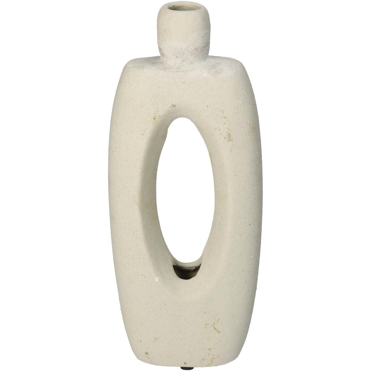 Vase Fine Earthenware Ecru 11.2x4.8x27cm