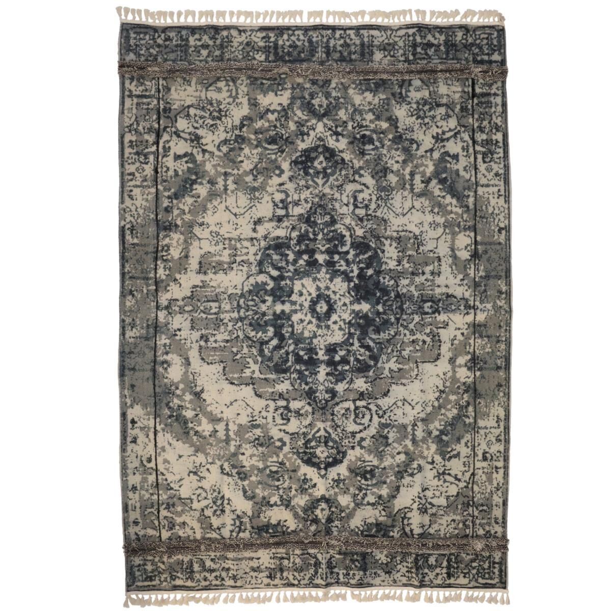 Carpet Vintage Cotton Grey 120x180cm