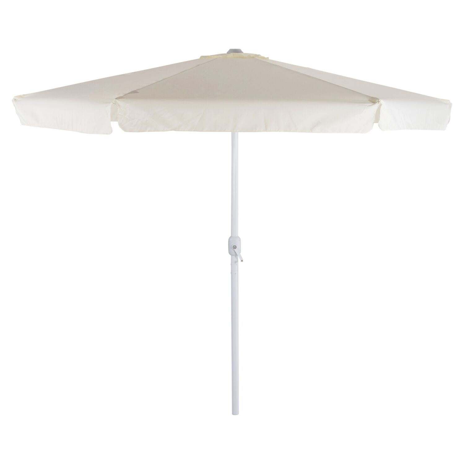 Umbrella D3,00x2,50Μ Aluminum beige color with side panel HM6003