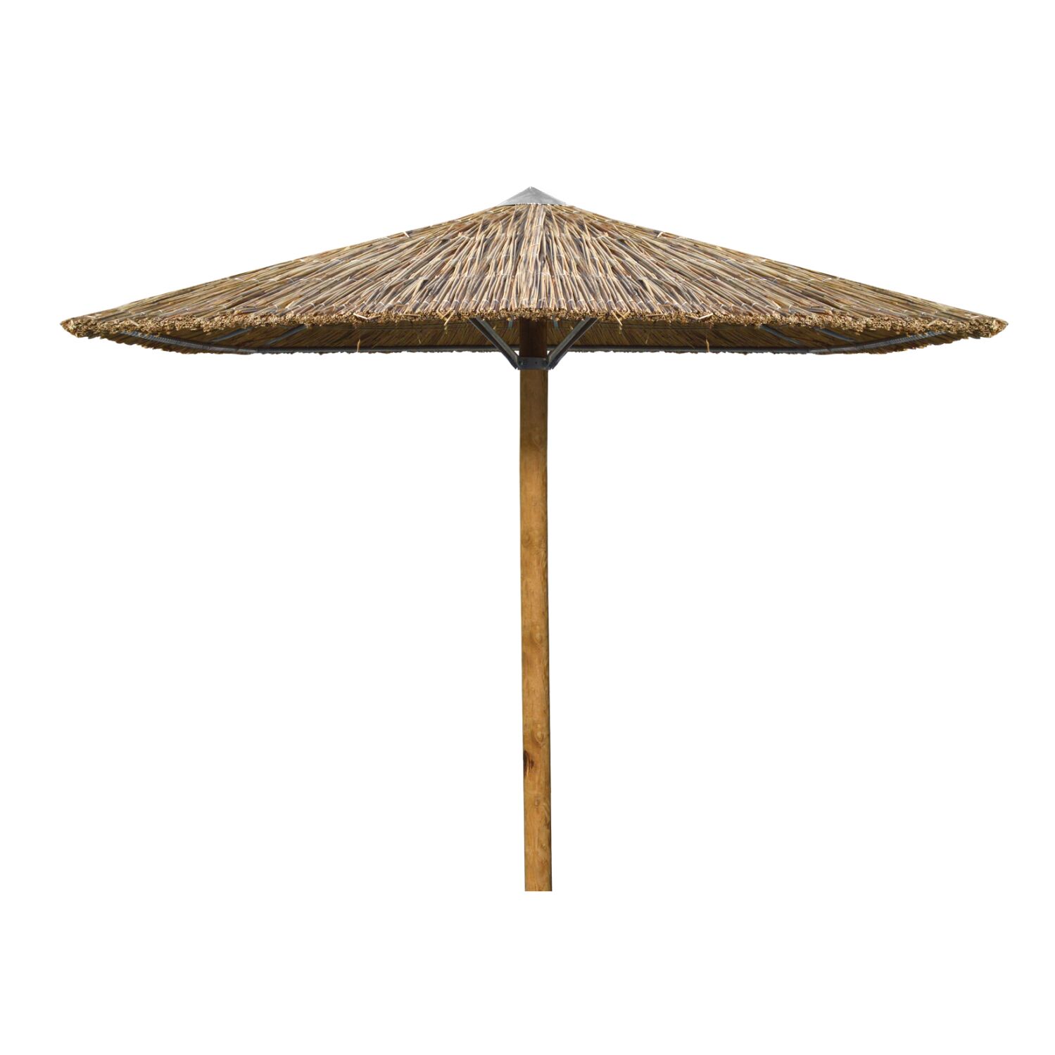 Straw Umbrella 2.5x2.5 with pine pole HM5410