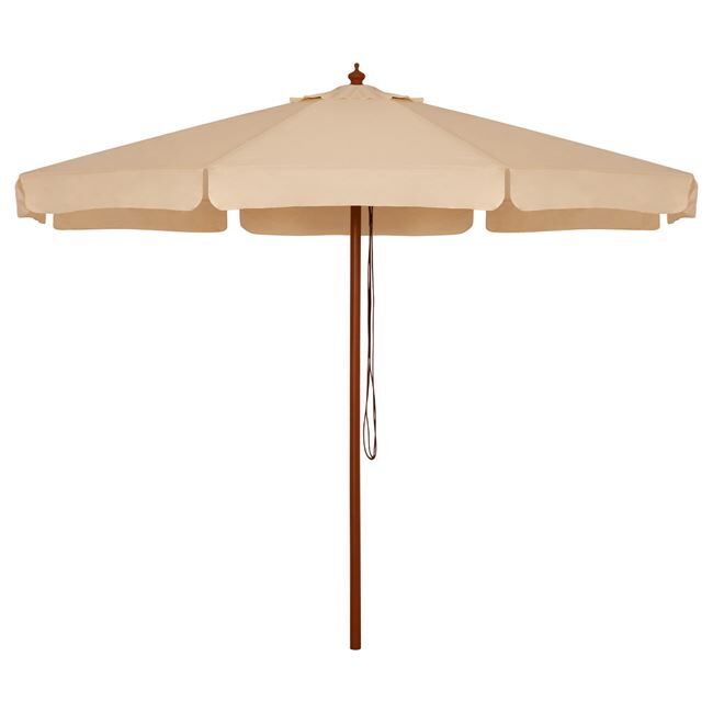 Professional umbrella 3m with wooden frame HM6020 Beige