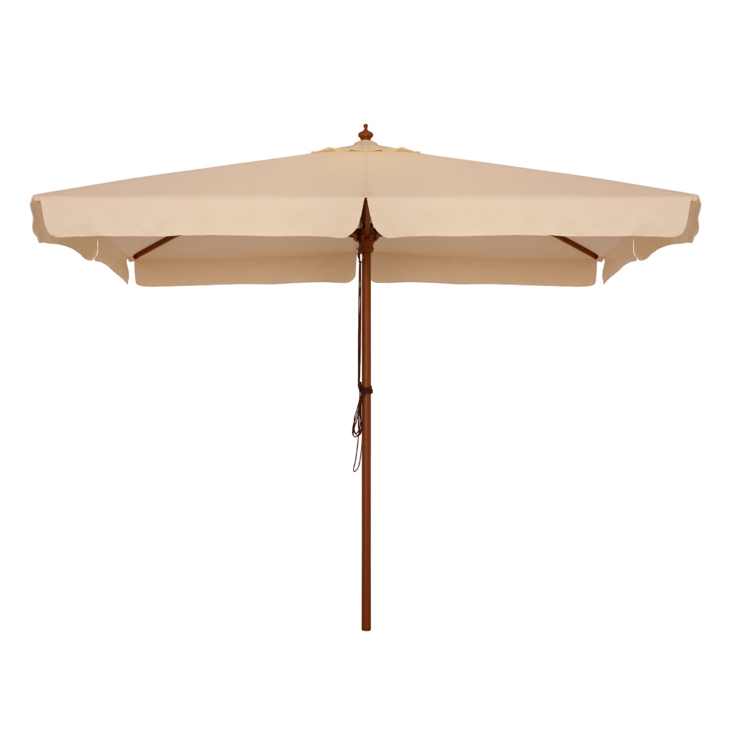 Professional umbrella 3x3m with wooden frame HM6022 Beige