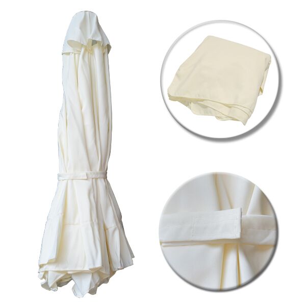 Replacement  FABRIC FOR 8 BEAMS cream color for umbrella 3x3 Professional HM6018