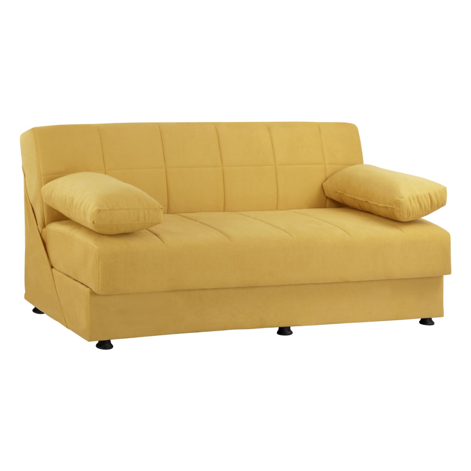 Sofa Bed Velvet Gold 3 Seater EGE 1215 HM3067.08 192x74x82Hcm