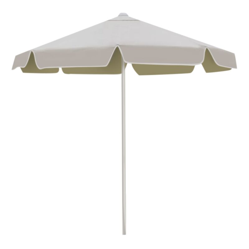 Umbrella with metal frame professional quality and fabric in ecru color Ø2m