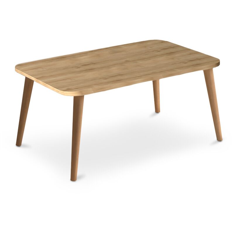 Soul Megapap melamine coffee table in oak color 90x55x41cm.