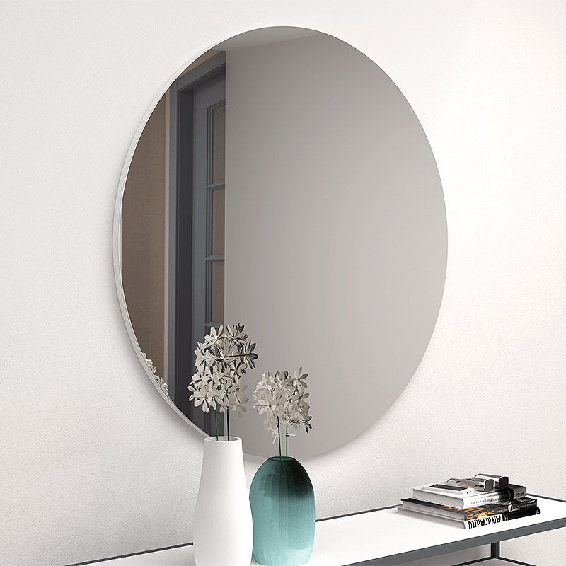 Losta Megapap wall mirror melamine in white color 60x60x2,2cm.