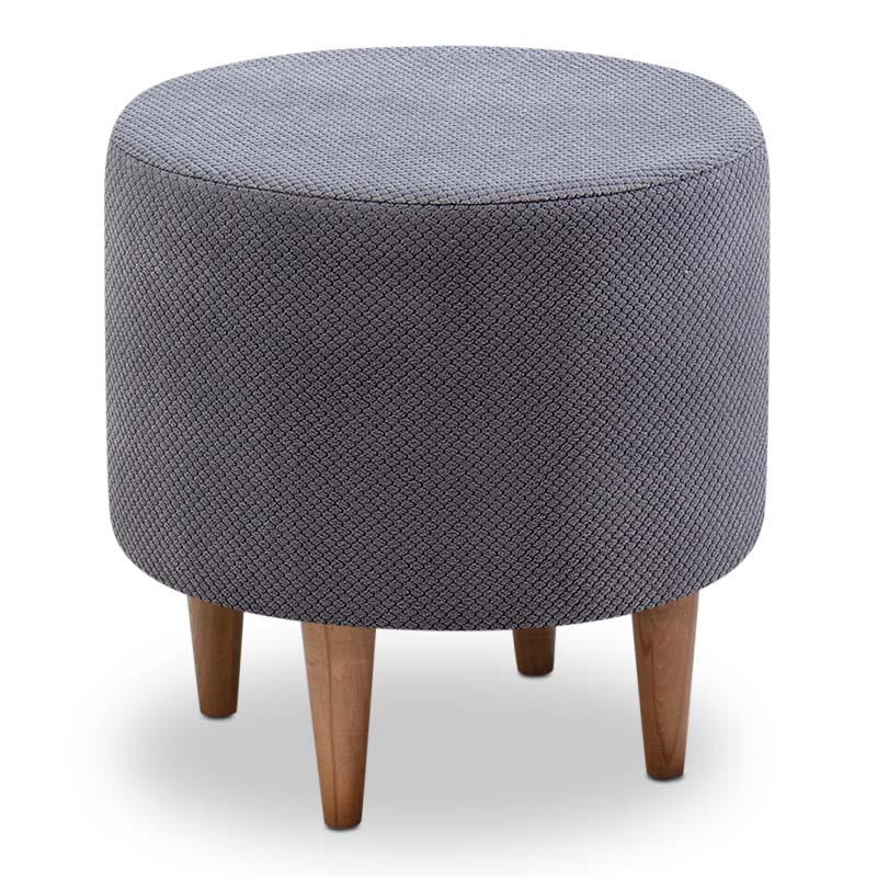 Fidik Megapap fabric stool in grey color 40x40x40cm.