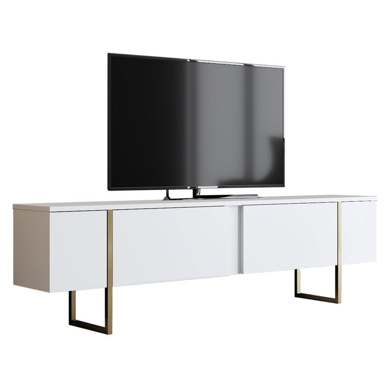 TV stand PWF-0626 pakoworld color white-gold 180x30x50cm