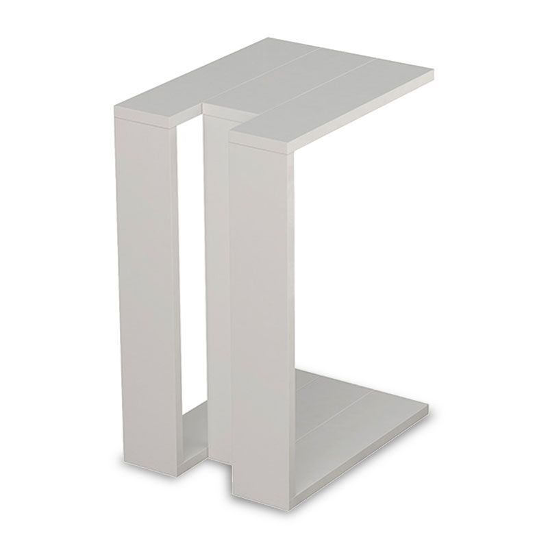 End table Muju pakoworld White 40x30x57cm
