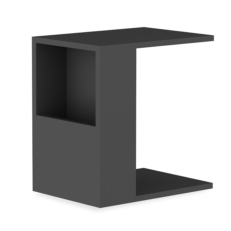 Side table Zane pakoworld in anthracite color 40x30x50cm