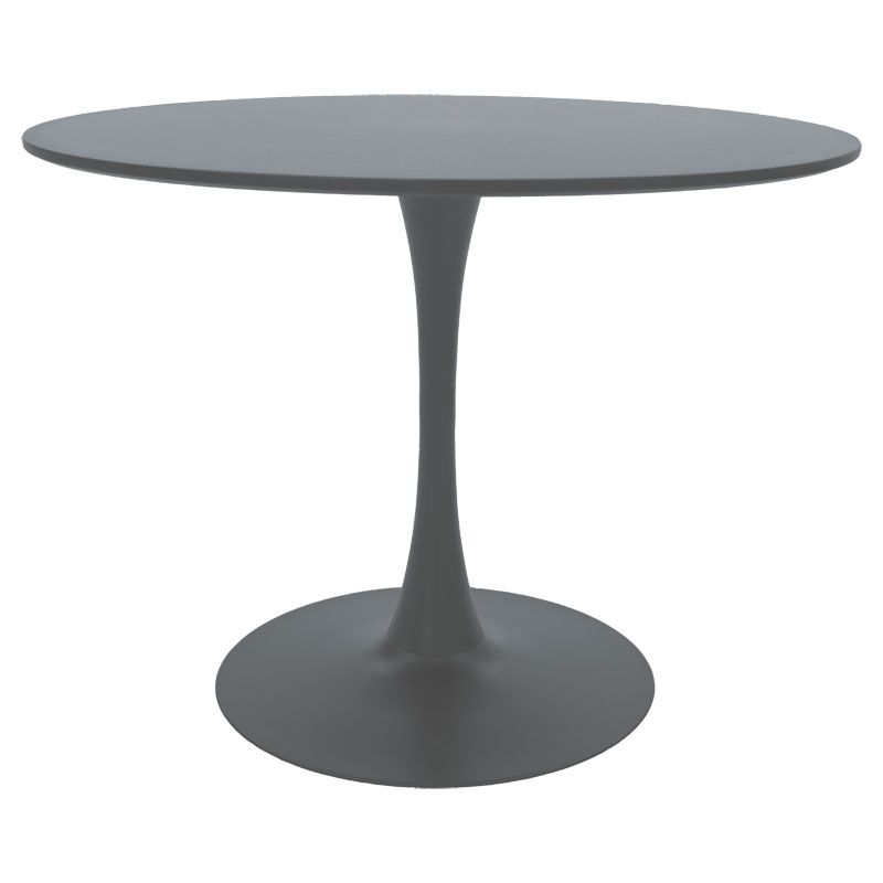 Dining table Balou pakoworld MDF dark grey matte D100x75cm