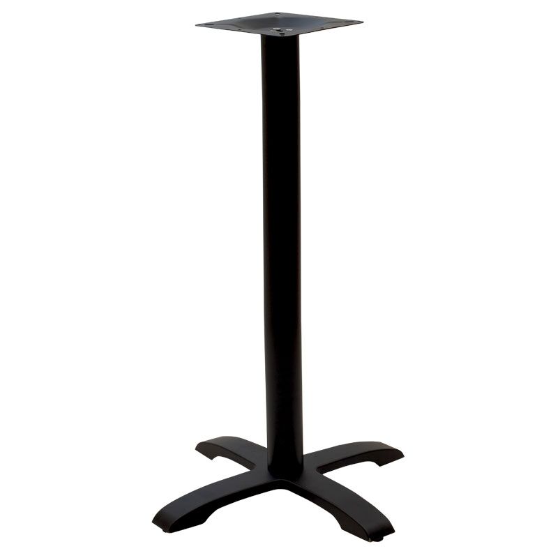 Table base bar medium height Poise pakoworld cast iron four leged black 62x62x94cm